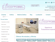 Tablet Screenshot of corpobel.com